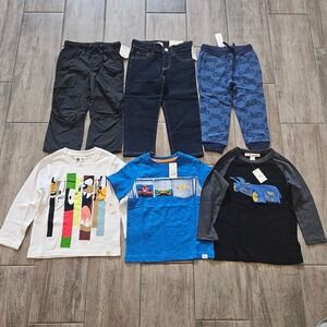 Baby Gap Clothing Lot of 6 Size 2T 3T NEW Looney Tunes Hot Wheels Batman Jeans